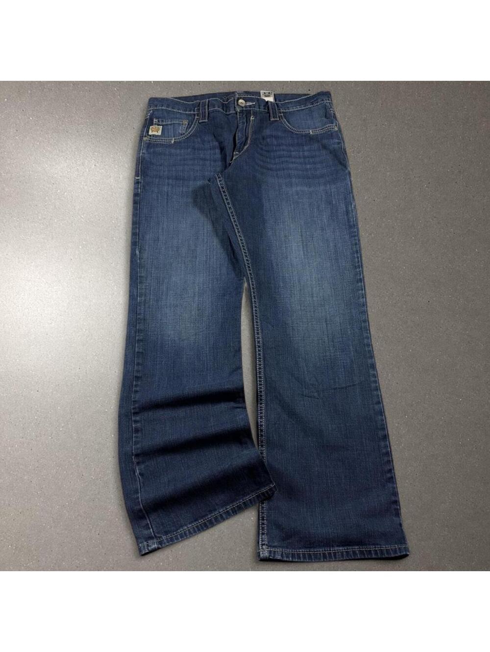 Cinch Cowboy Western Dark Wash Bootcut Jeans - Fits 34x31!